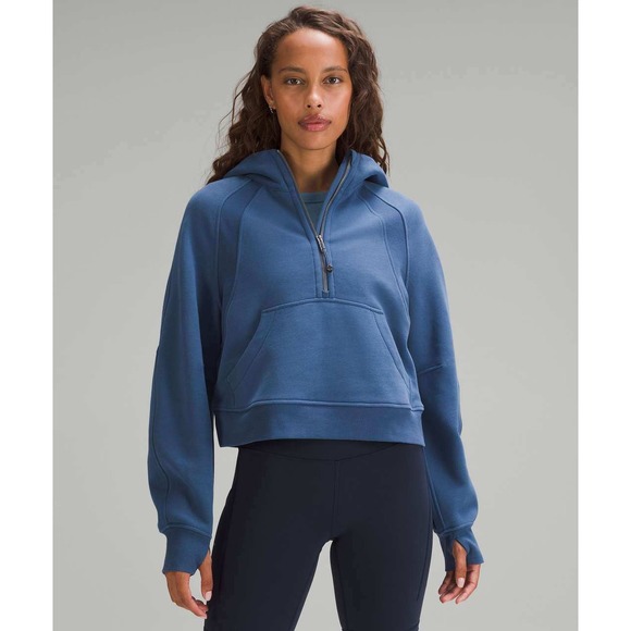 Lululemon Scuba Oversized Half-Zip Hoodie / Size: M/L / Pitch Blue - Picture 2 of 7
